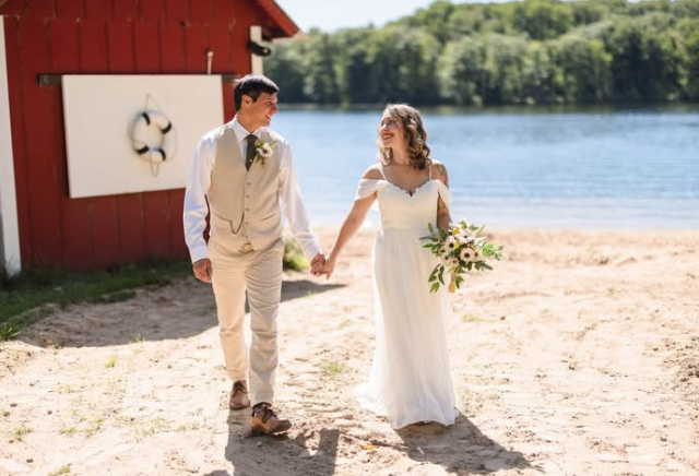 Camp Deer Trails beach wedding